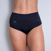 Kit 3 Calcinhas Cinta Modeladora Compressão Cós Alto Reduz Medidas Pós-Parto Prende Barriga