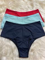 kit 3 Calcinhas Cós Alto Duplo Gestante Firma Barriga kit 3 Calcinhas Cós Alto Duplo Gestante Firma Barriga