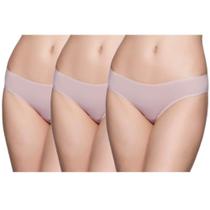 Kit 3 Calcinhas de Algodão Liz 50331 Blush Kit 3 Calcinhas de Algodão Liz 50331 Blush