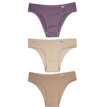 Kit 3 Calcinhas DelRio 51364 Algodão