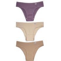 Kit 3 Calcinhas DelRio 51364 Algodão