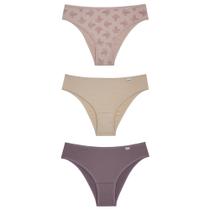 Kit 3 Calcinhas DelRio Adulto Em Microfibra