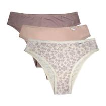 Kit 3 Calcinhas DelRio Adulto Em Microfibra