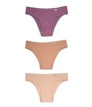 Kit 3 Calcinhas DelRio biquini em cotton algodão conforto 51364