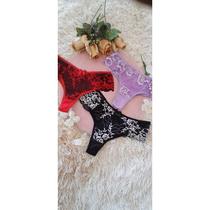 kit 3 calcinhas fio de renda