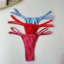Kit 3 Calcinhas Fio Dental Lisa Dia A Dia Moda Intima Lingerie Revenda Kit 3 Calcinhas Fio Dental Lisa Dia A Dia Moda Intima Lingerie Revenda