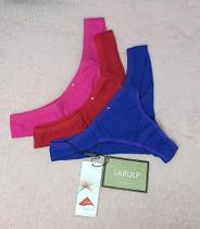 kit 3 calcinhas fio duplo P Larulp