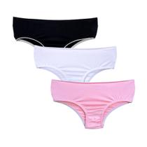 Kit 3 Calcinhas Infantil Criança Algodão Cotton Kids