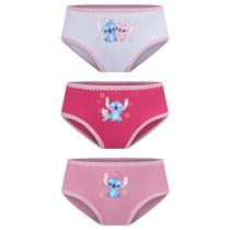 Kit 3 Calcinhas Infantil Feminina Menina Criança Macia Lupo Cor:Lilo and StitchTamanho:P Kit 3 Calcinhas Infantil Feminina Menina Criança Macia Lupo Cor:Lilo and StitchTamanho:P