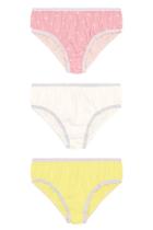 Kit 3 calcinhas infantil menina em cotton Brandili