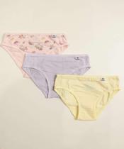 Kit 3 Calcinhas Infantil Unicórnio DelRio Tam 4 a 14-17468