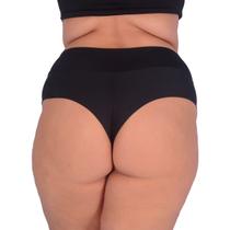 Kit 3 Calcinhas Plus Size Tanga Microfibra Cós Alto Fio Duplo Kit 3 Calcinhas Plus Size Tanga Microfibra Cós Alto Fio Duplo