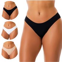 Kit 3 Calcinhas Sem Costura Corte Laser Kit 3 Calcinhas Sem Costura Corte Laser