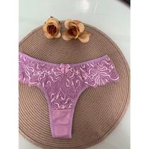 Kit 3 Calcinhas Tanga com Renda Bicolor Sensualidade e Conforto em Cada Detalhe