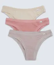 Kit 3 Calcinhas Tanga DelRio-52387