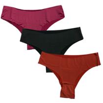 Kit 3 Calcinhas Tanga Fristyle Em Microfibra Sem Costura Adulto Atacado Kit 3 Calcinhas Tanga Fristyle Em Microfibra Sem Costura Adulto Atacado