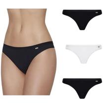 Kit 3 Calcinhas Tanga Lupo Algodão Loba Classica Original Kit 3 Calcinhas Tanga Lupo Algodão Loba Classica Original