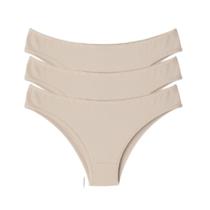 Kit 3 Calcinhas Tangas Cotton Feminina Básica Kit 3 Calcinhas Tangas Cotton Feminina Básica