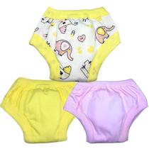 Kit 3 Calcinhas Treinamento Desfralde Bebê Infantil Elefante Kit 3 Calcinhas Treinamento Desfralde Bebê Infantil Elefante