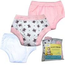 Kit 3 Calcinhas Treinamento Desfralde Bebê Infantil Lacinhos