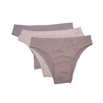 Kit 3 Calcinhas Trifil Poesia/Aurora/Macadâmia