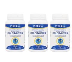 Kit 3 Calcinutri D Carbonato De Cálcio 1250mg + Vit D 120 Comprimidos