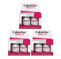Kit 3 Calciodex 500mg + D3 Com 120 Cápsulas - Kley Hertz Kit 3 Calciodex 500mg + D3 Com 120 Cápsulas - Kley Hertz