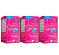 Kit 3 Calciplex Mdkca Cálcio + Vitamina D3 / k2 e Magnésio 30 Comprimidos