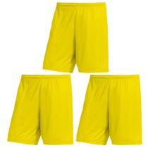 Kit 3 Calções PMC Futebol Infantil