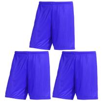 Kit 3 Calções PMC Futebol Masculino