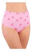 Kit 3 Calçolas Senhora 100% Algodão Macio Plus Size Cintura Alta Algodão