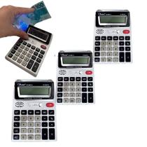 Kit 3 Calculadoras Display Duplo Testa Nota E Dinheiro Falso Luz Uv Comercial Escritório Vendas - Home & More