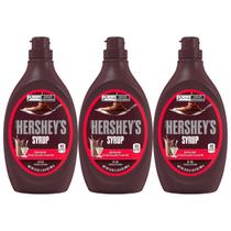 Kit 3 Calda de Chocolate Importada Hershey's Syrup 680 Gr