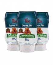Kit 3 calda de doce de leite 335g leve e iressistivel zero