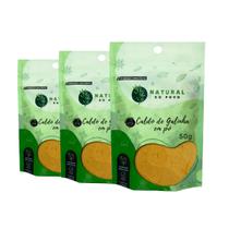 Kit 3 Caldo de Galinha em Pó Sabor de Alta Qualidade Premium Pouch 50g