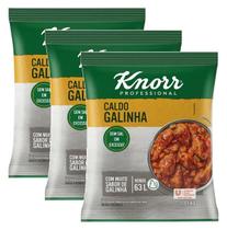 kit 3 Caldo Em Pó Galinha Knorr Mais Sabor Pacote 1,01kg