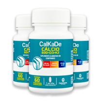 Kit 3 Calkade Cálcio Catarinense 60 Comprimidos