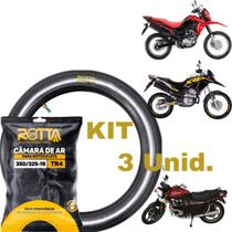 KIT 3 Câmara De Ar 350/325-19 Dianteira Bros e Cb 400 450