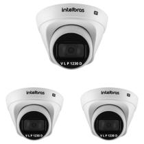 Kit 3 Câmera IP 2 Megapixels 2.8mm 30m VLP 1230 D Intelbras