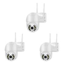 Kit 3 Câmera Ip Wifi Dome Rotativa Visão Noturna Yanqing Dome A8 Cor Branco Kit 3 Câmera Ip Wifi Dome Rotativa Visão Noturna Yanqing Dome A8 Cor Branco
