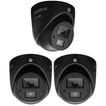 Kit 3 Câmera Multi HD 2 Megapixels 20m VHD 3220 MINI D G8 BLACK Intelbras