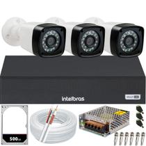 Kit 3 Câmeras 1080p 2mp Full hd Dvr Mhdx 3104c Hd 500GB Kit 3 Câmeras 1080p 2mp Full hd Dvr Mhdx 3104c Hd 500GB