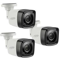 Kit 3 Cameras 4X1 Infravermelho 1Mp Bullet 20M Externa Lente 2,8Mm