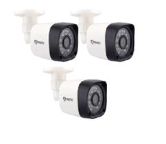 Kit 3 Câmeras Bullet Full Hd 1080p 2Mp Lente 2,8mm