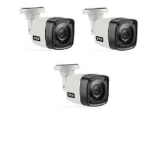 Kit 3 Câmeras Bullet Hd 720p 1Mp lente 2,8mm Kit 3 Câmeras Bullet Hd 720p 1Mp lente 2,8mm