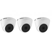 Kit 3 Câmeras de Segurança Dome Intelbras HD VHL 1120 D