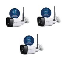Kit 3 Cameras Externas Wi-Fi com Inteligencia FULLHD - ELSYS