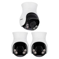 Kit 3 Câmeras HDCVI 2 Megapixels 360º Full Color 40m VHD 3200 MINI SD Intelbras