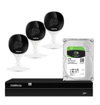 Kit 3 Câmeras IMX Full Hd Wi-fi Com Hd 1tb E Nvd 1404