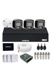 Kit 3 Câmeras Intelbras 1120b Full Color Dvr Mhdx 4 Canais Intelbars Com Ssd 512gb Kit 3 Câmeras Intelbras 1120b Full Color Dvr Mhdx 4 Canais Intelbars Com Ssd 512gb